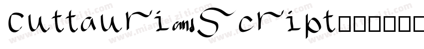 Cuttauri script字体转换